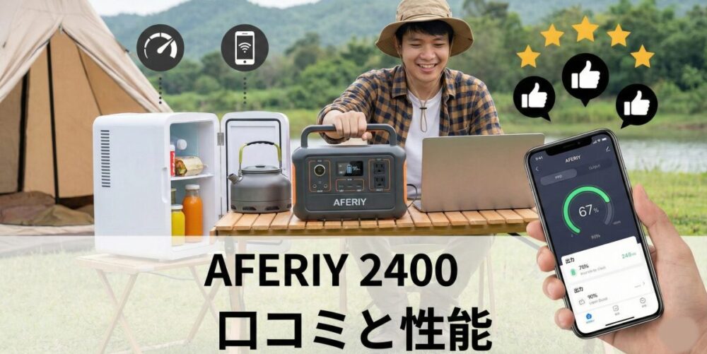 AFERIYはどこの国の製品よりも使いやすい？口コミと2400の性能
