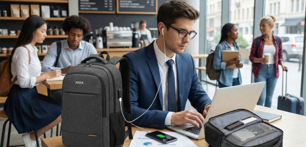 AISFAはどこの国のメーカーか知れば納得！リュックの利便性