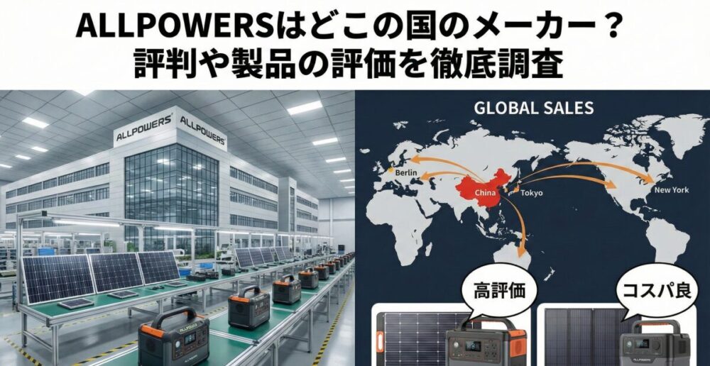 ALLPOWERSはどこの国のメーカー？評判や製品の評価を徹底調査