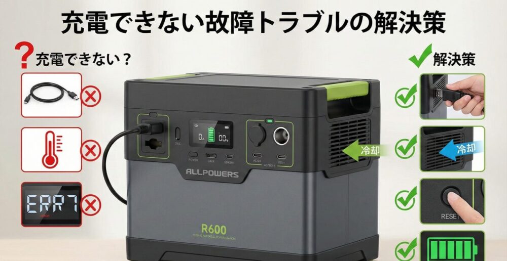 ALLPOWERSはどこの国の製品？充電できない故障トラブルの解決策