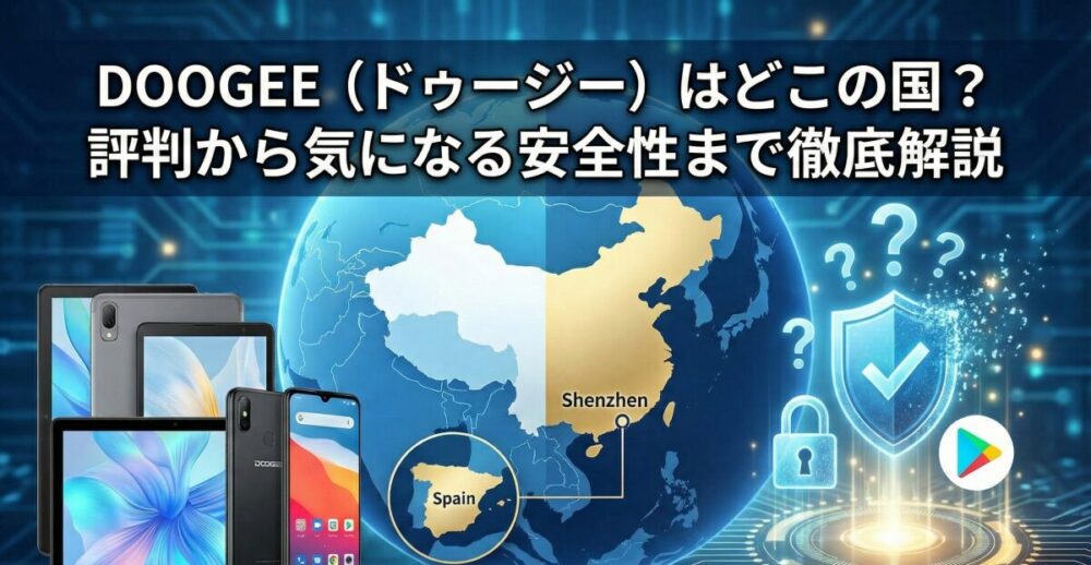 DOOGEE（ドゥージー）はどこの国？評判から気になる安全性まで徹底解説