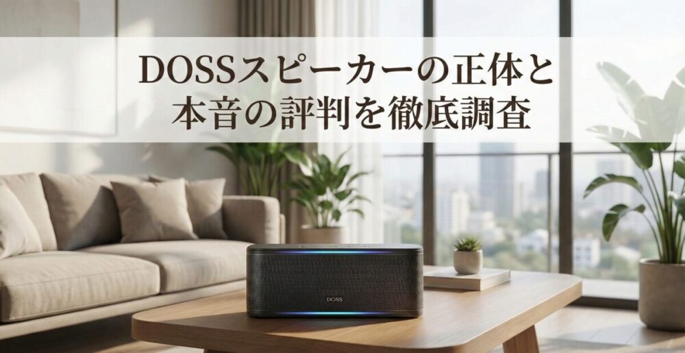 DOSSのスピーカーはどこの国のブランド？実際に使ってわかった本音の評判と品質を徹底チェック