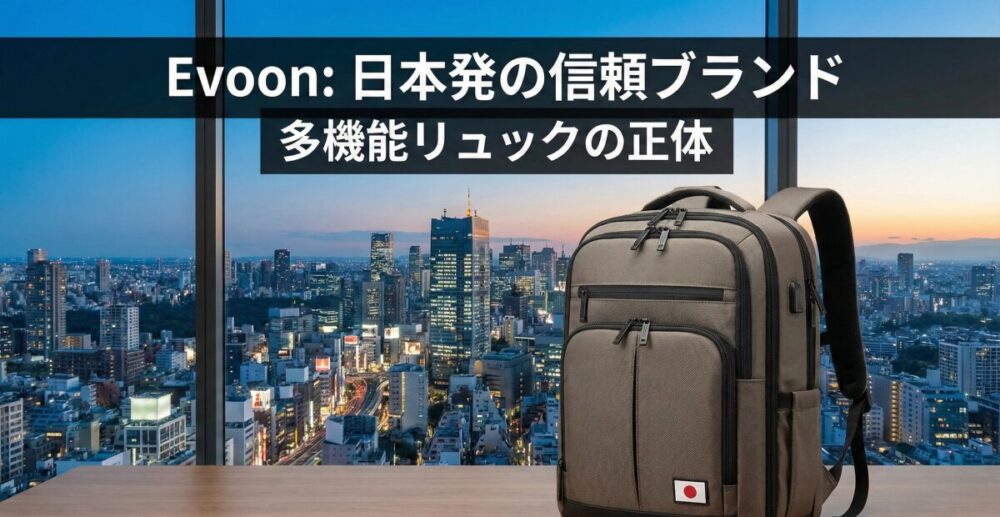 Evoonはどこの国のブランド？気になる評判やリュックの使い心地を徹底解説