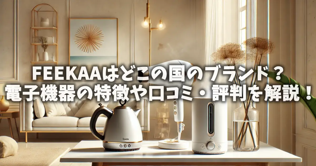 FEEKAAはどこの国のブランド？電子機器の特徴や口コミ・評判を解説！