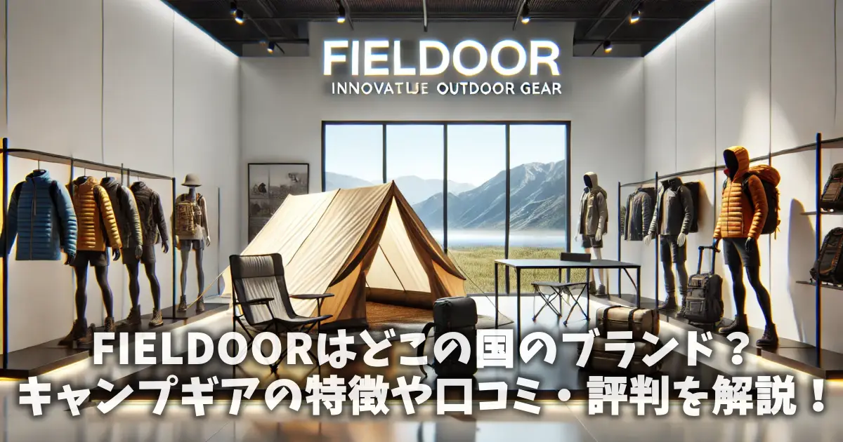 FIELDOORはどこの国のブランド？キャンプギアの特徴や口コミ・評判を解説！