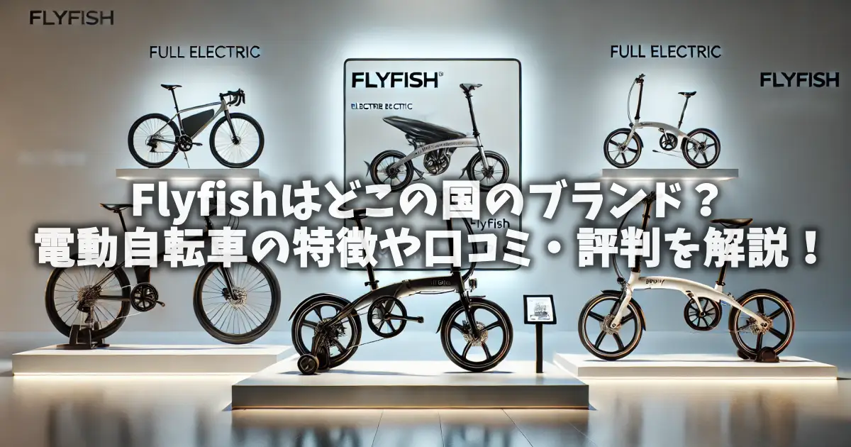 Flyfishはどこの国のブランド？電動自転車の特徴や口コミ・評判を解説！