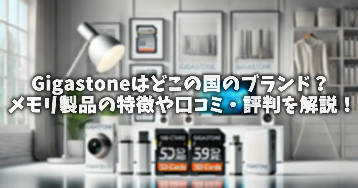 Gigastoneはどこの国のブランド？メモリ製品の特徴や口コミ・評判を解説！
