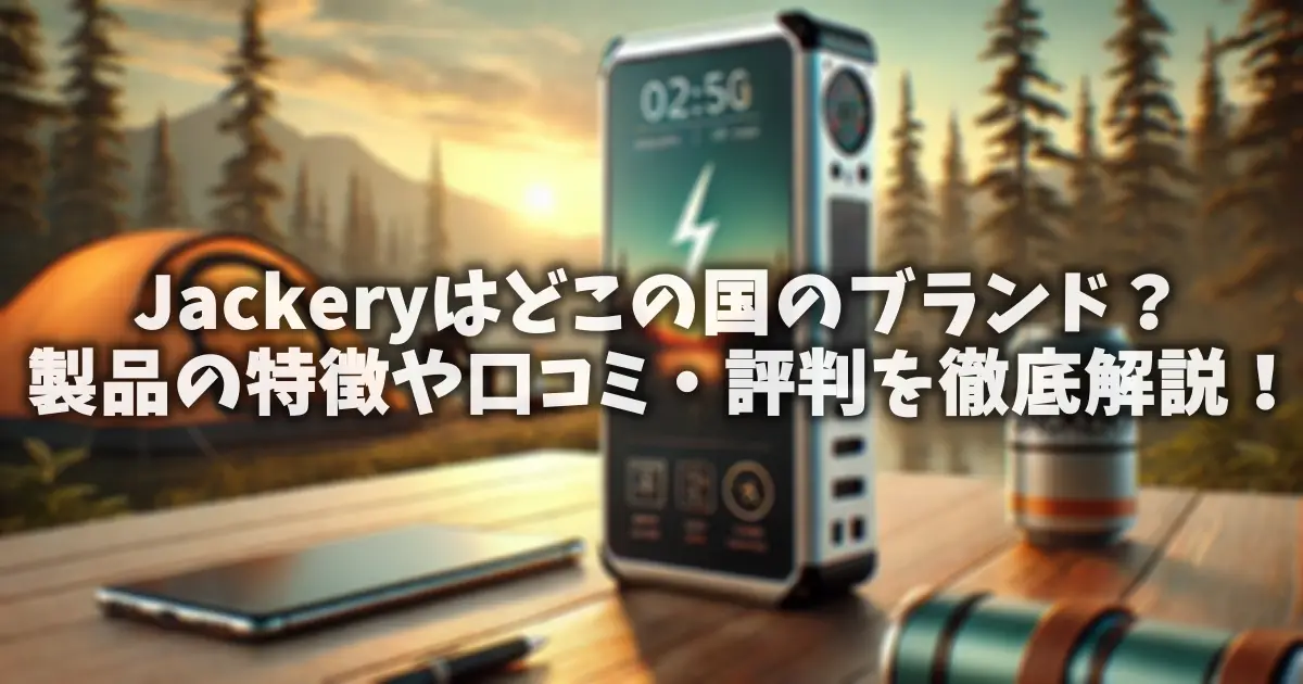 Jackeryはどこの国のブランド？製品の特徴や口コミ・評判を徹底解説！