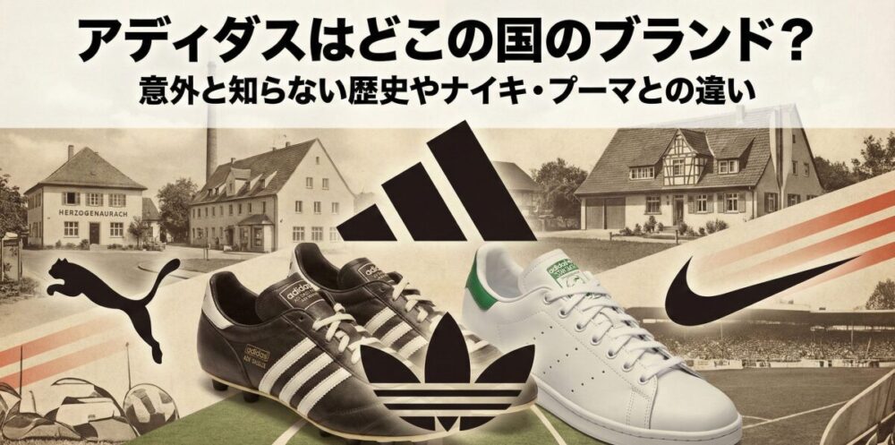 アディダスはどこの国のブランド？意外と知らない歴史やナイキ・プーマとの違い