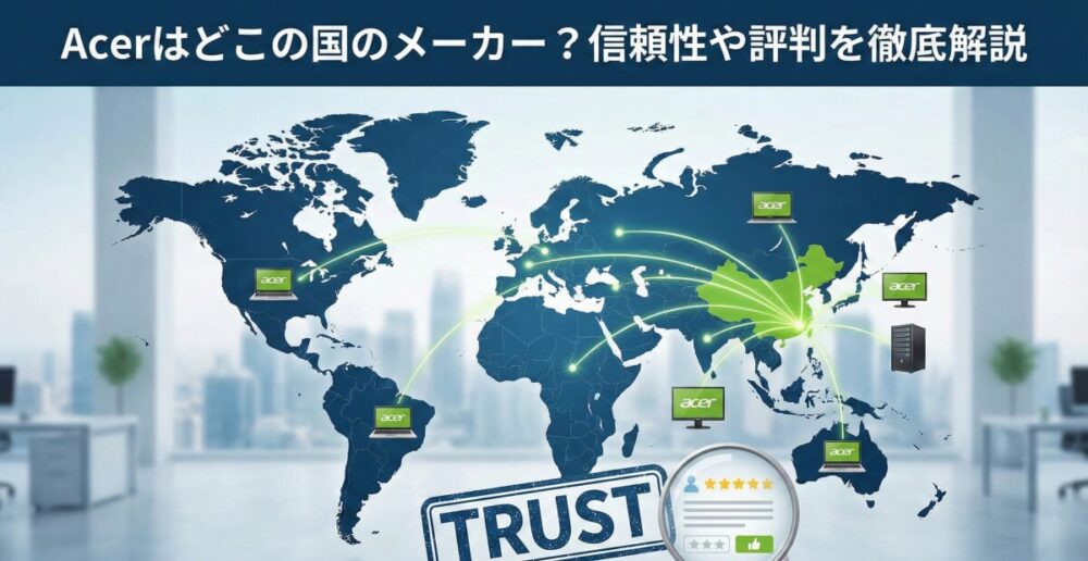 Acerはどこの国のメーカー？信頼性や評判を徹底解説