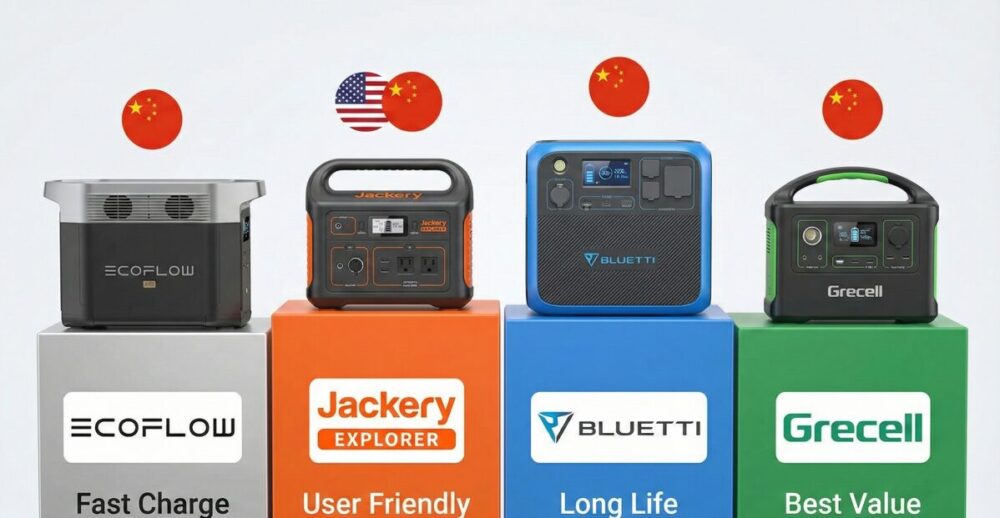 EcoFlow（エコフロー）はどこの国か気にしている方必見！ライバル社と比較