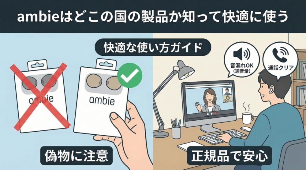 ambieはどこの国の製品か知って快適に使う