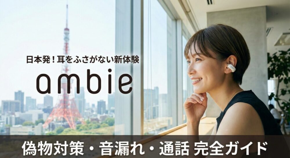 耳をふさがないambieはどこの国のブランド？後悔しないための偽物対策と使い勝手のすべて
