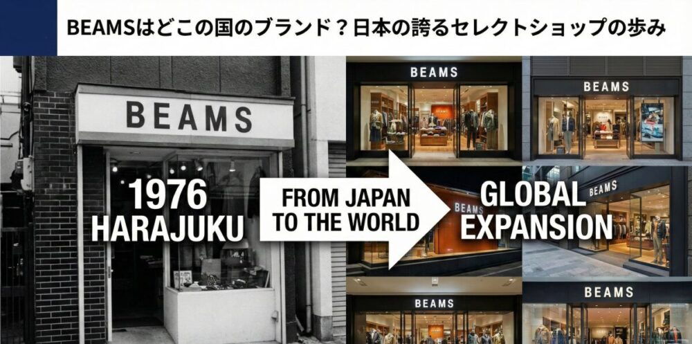 BEAMSはどこの国のブランド？日本の誇るセレクトショップの歩み