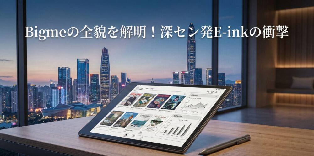 Bigmeはどこの国のブランド？注目のB7やライバルBOOXとの違いを徹底解説