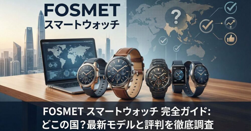 デザインと性能を両立！FOSMETはどこの国のブランド？最新モデルの評判まで徹底解説