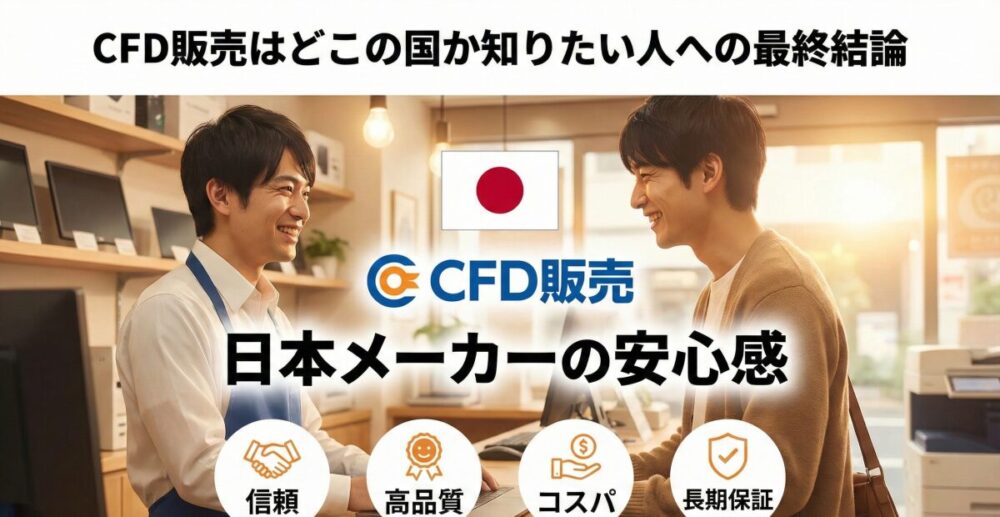 CFD販売（CFD SSD）はどこの国か知りたい人への最終結論