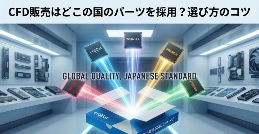 CFD販売（CFD SSD）はどこの国のパーツを採用？選び方のコツ