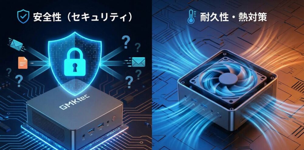 GMKtec 安全性の評価と壊れやすいという評判の真相