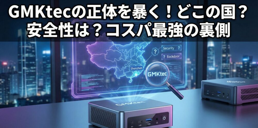 GMKtecはどこの国のメーカー？安全性やバックドアの噂、壊れやすい評判を徹底分析