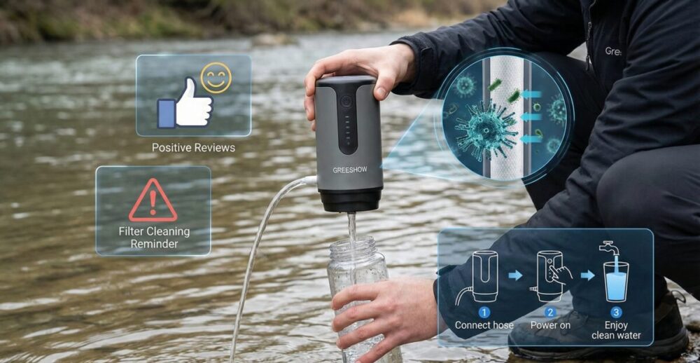 Greeshowはどこの国でも性能は本物？浄水器の口コミと使い方