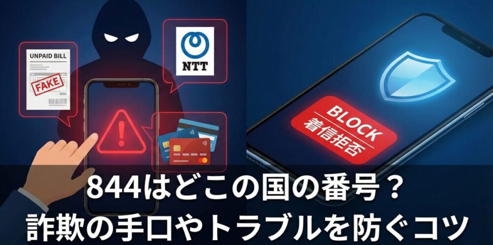 844はどこの国の番号？詐欺の手口やトラブルを防ぐコツ