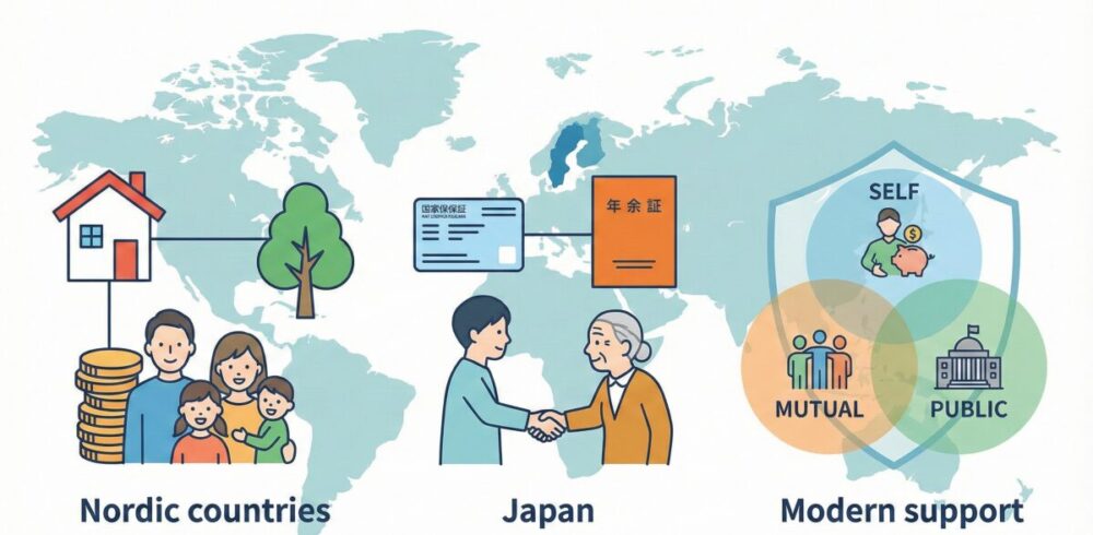 ゆりかごから墓場までどこの国でも続く福祉の形