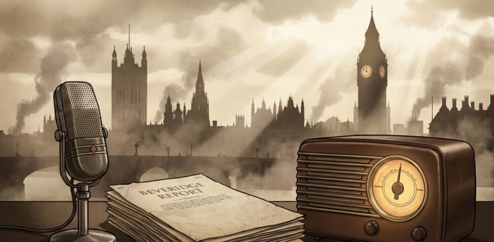 ゆりかごから墓場までどこの国で生まれたスローガン？