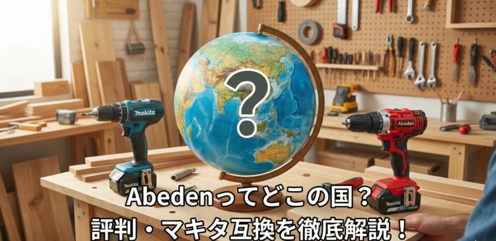 Abedenはどこの国のメーカー？評判やマキタ互換工具としての実力を徹底解説