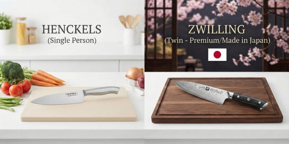 ヘンケルスとツヴィリングの違いと日本製の魅力